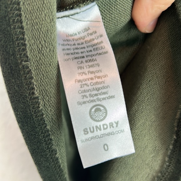 Perfect SUNDRY EVEREVE Track Skirt Washed Pull On Drawstring Waist 0 XS - Picture 7 of 7